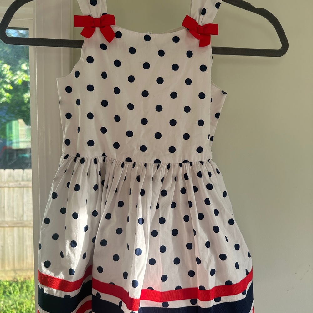Gymboree Polka Dot Kids Dress with Red Accents